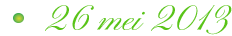 26 mei 2013